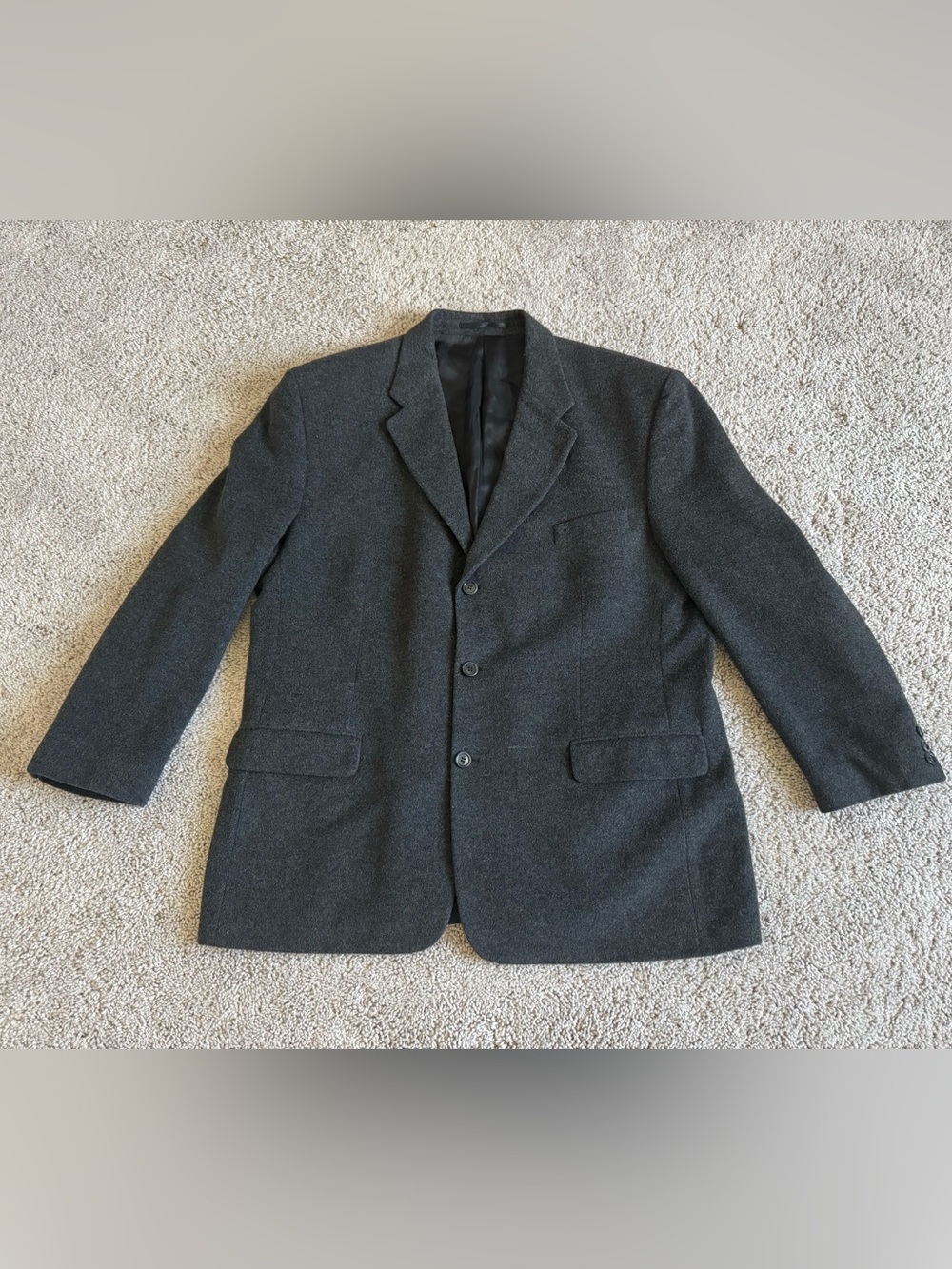 The Collection House of Fraser CAMPOLMIALA Wool and Cashmere Gray Jacket Size L